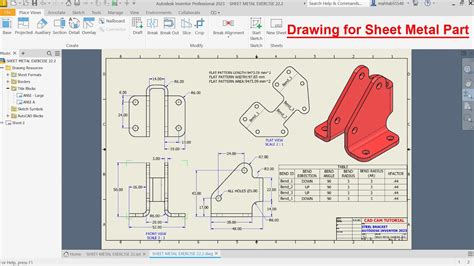 creating a sheet metal part from a flat solid|sheet metal flat solid template.